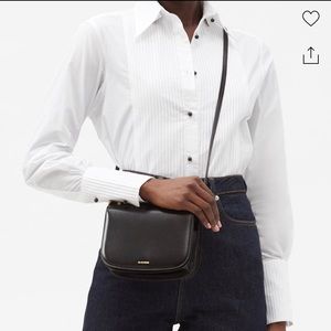 Officine Générale Cotton poplin tuxedo shirt